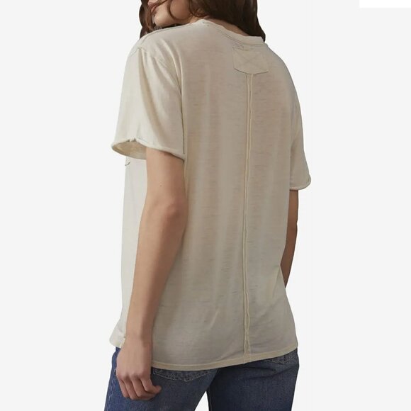 Free People Vella Tee Shirt White Swan S - Picture 3 of 5